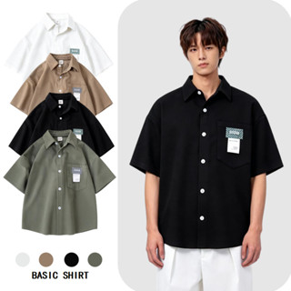 เสื้อเชิ้ตแขนสั้น พิมพ์ลายวาฟเฟิล สไตล์ญี่ปุ่น ฮ่องกง สตรีท …