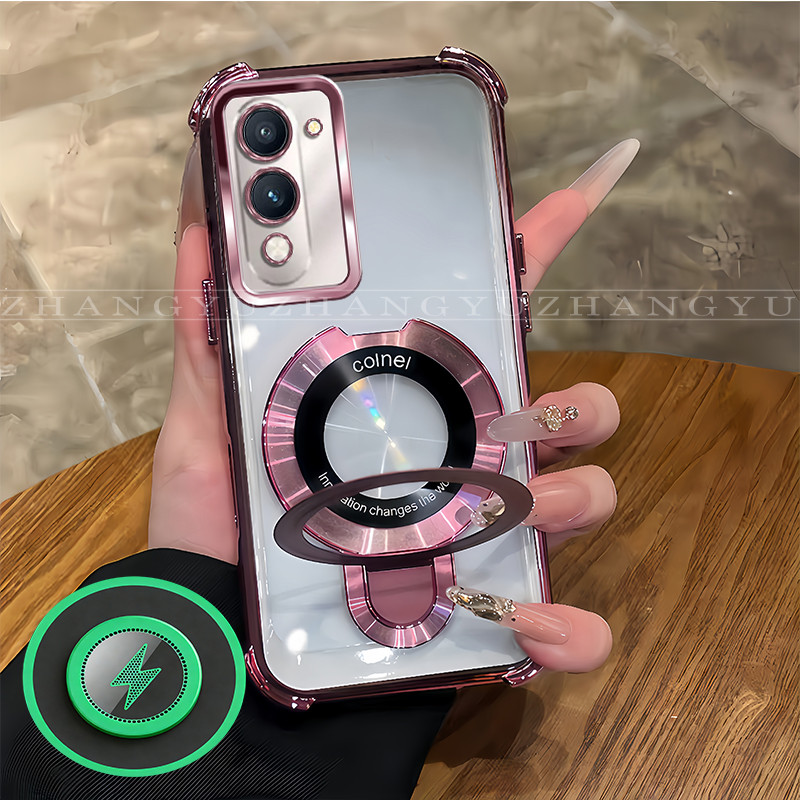เหมาะสําหรับเคสโทรศัพท์ Vivo Y29S Y04 ใหม่ขายึดแม่เหล็กกันกระแทกปลอก SJ09