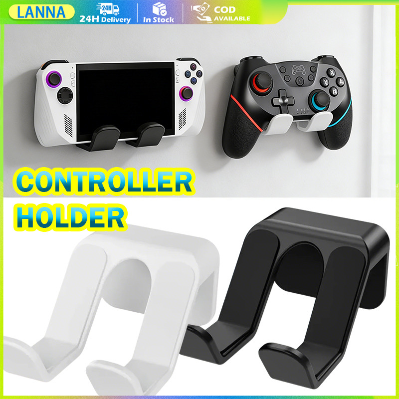 ร้านอยู่ที่ไทย แท่นวางจอยเกมส์ ขาตั้งจอยเกม PS4,PS5,Xbox แบบไม่ต้องเจาะ วัสดุพลาสติก สีดำ สีขาว