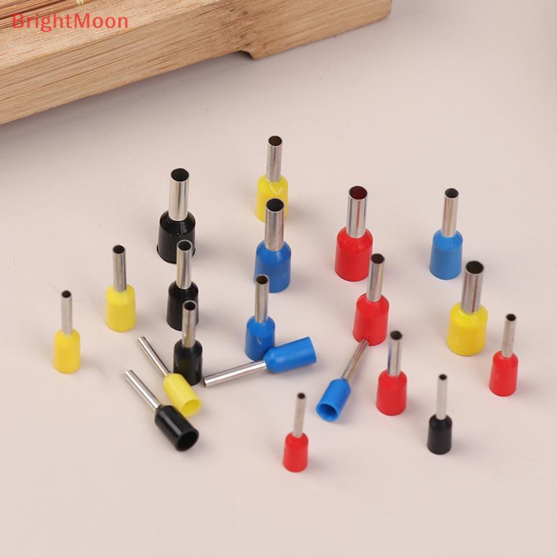 BrightMoon 2 Pas (100 ชิ้น) Pin Terminal VE0508 ​​7508 1008 1508 2508 สายไฟตัวเชื่อมต่อ จบ ดี