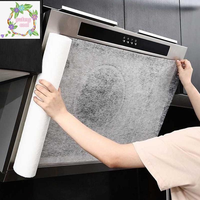 PUCOOL เครื่องดูดควันช่วงจาระบีกระดาษกรองน้ํามันดูดซับสิ่งสกปรกห้องครัวบ้านไม่ทอ TH