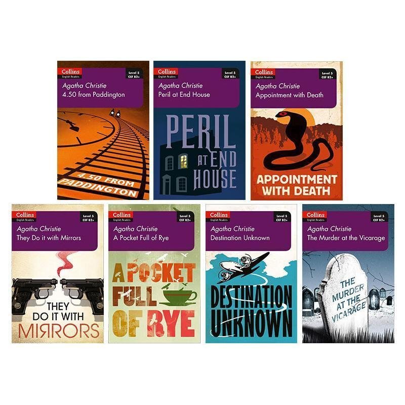 Agatha Graded Reading 7 Book Set B2+English Collins Agatha Christie E