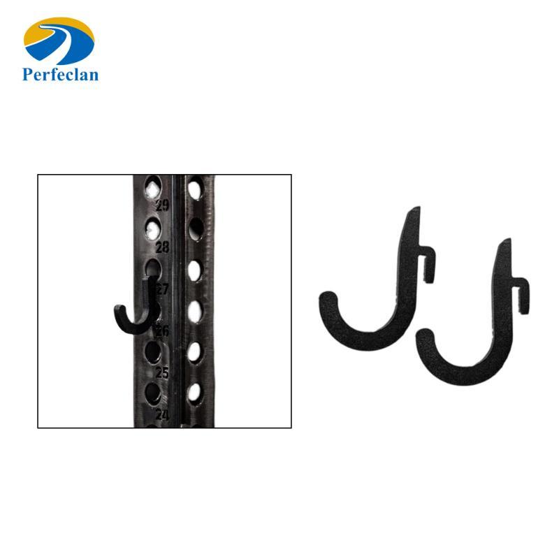 Perfeclan Squat Rack Hook Power Cage J Hooks Metal Barbell Holder Attachment Home Strength Training 