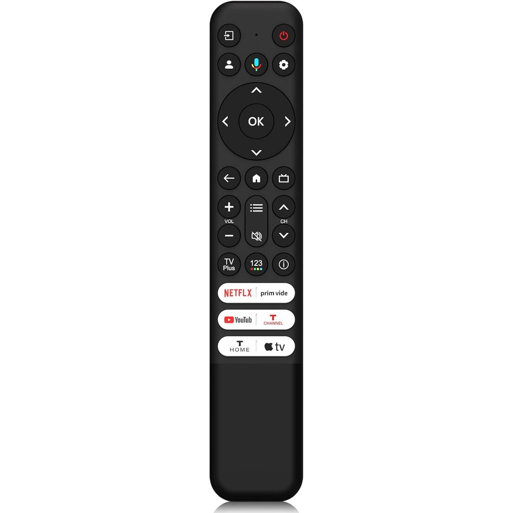 เปลี่ยนรีโมทคอนโทรล TCL, RC813 TCL TV รีโมทคอนโทรลสําหรับ Google Smart TV QM8/QM7/S5/S4/S3/Q7/Q6/Q5 