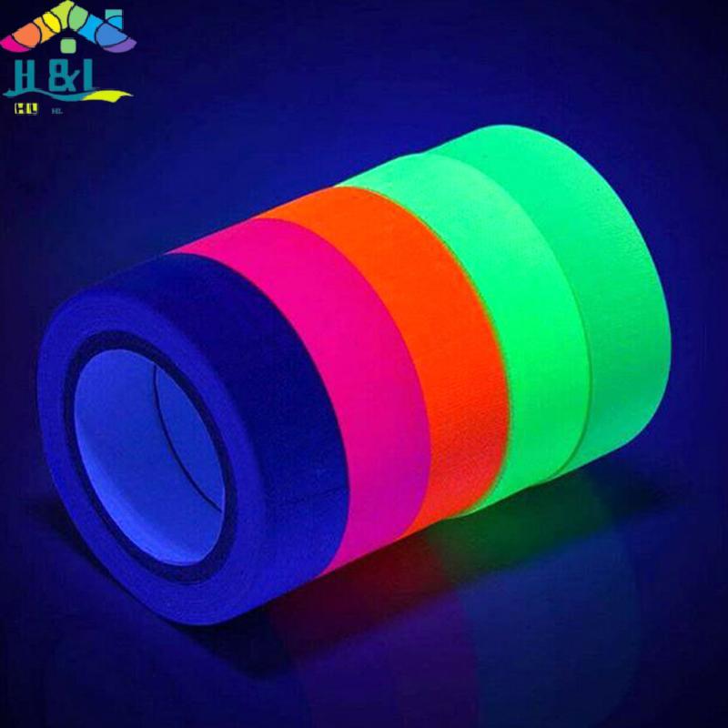 H&L UV Reactive Tape light Fluorescent Tape Glow in The Dark Neon Gaffer {th}