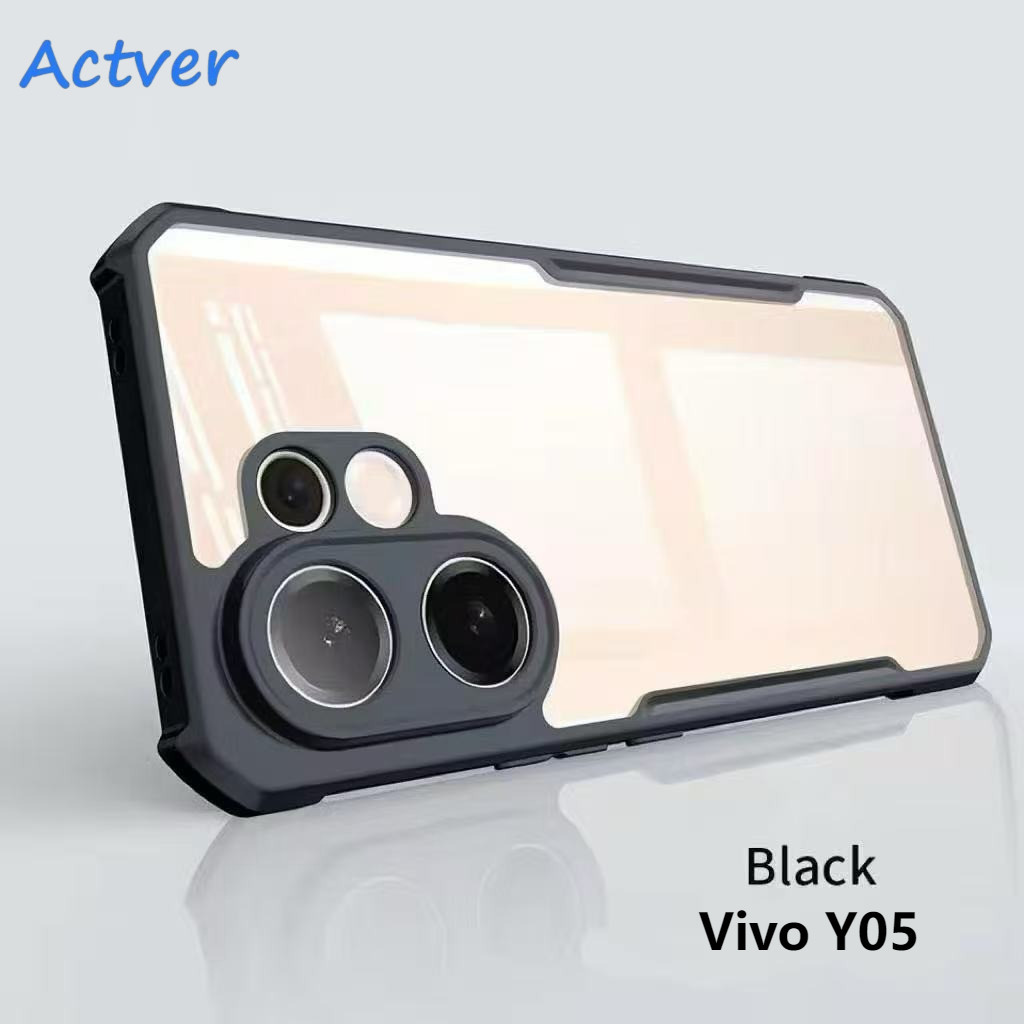 [ส่งจากไทย]HHL แข็ง เคสกันกระแทก เคสใส สำหรับ Vivo Y05 Y04 Y03-Y03T Y02 Y02A Y02T