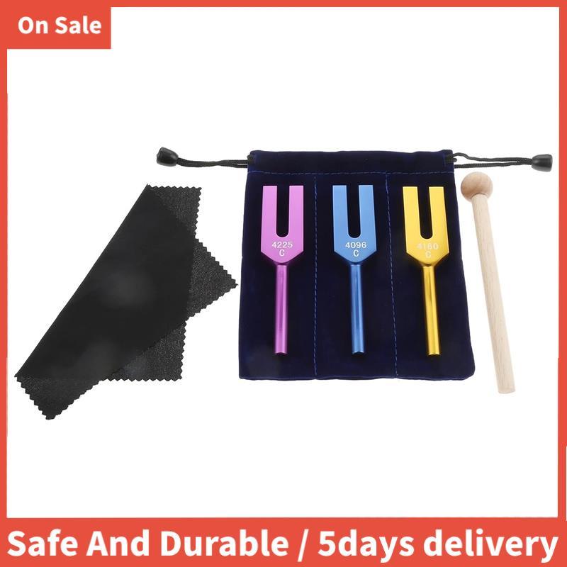 4096 Hz 4160 Hz 4225 Hz ส้อมปรับแต่งชุดเครื่องดนตรีส้อมปรับชุดอลูมิเนียมสําหรับ Sound Healing