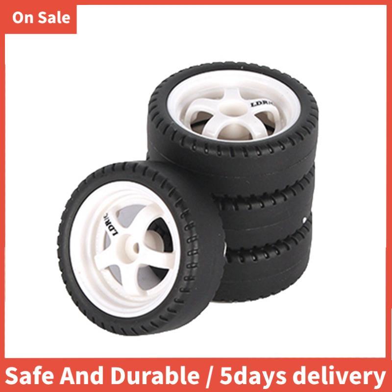 4 ชิ้น 33 มิลลิเมตร RC Drift ล้อยาง Hard Tyre สําหรับ LDRC AE86 A86 A86P LD1801 1/18 RC รถอัพเกรด RC