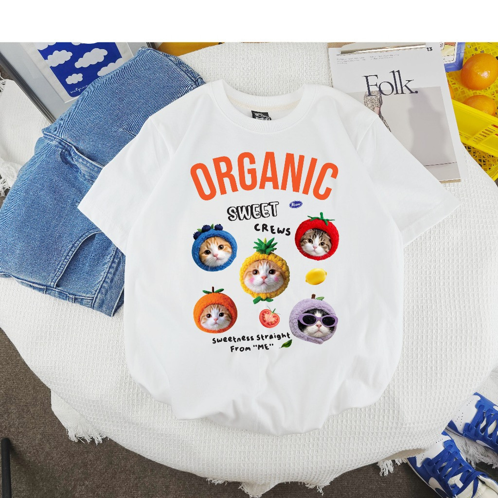 เสื้อยืดผ้าคอตตอน M-4XL พิมพ์ลาย ” Organic ” พร้อมส่ง เสื้อยืดผู้ชาย เสื้อยืดผู้หญิง เสื้อยืดคู่รัก ราคา ถูกที่สุด ดีลบีเคเค แกลเลอรีภาพที่ 8