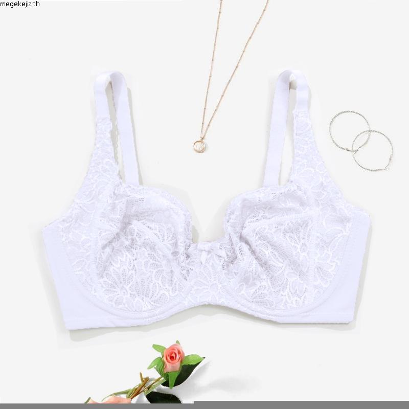 Parifairy ธรรมดาดอกไม้ลูกไม้ Bra Plus ขนาดชุดชั้นในผู้หญิง 34C 36C 38C 40C 42C 44C 36D 38D 40D 42D 4