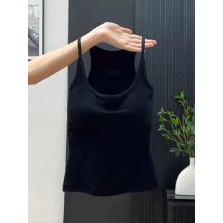 Camisole ผู้หญิง แบบไร้รอยต่อ สบายผิว พร้อมถ้วยนุ่ม ทำให้ดูเพรียวบาง
