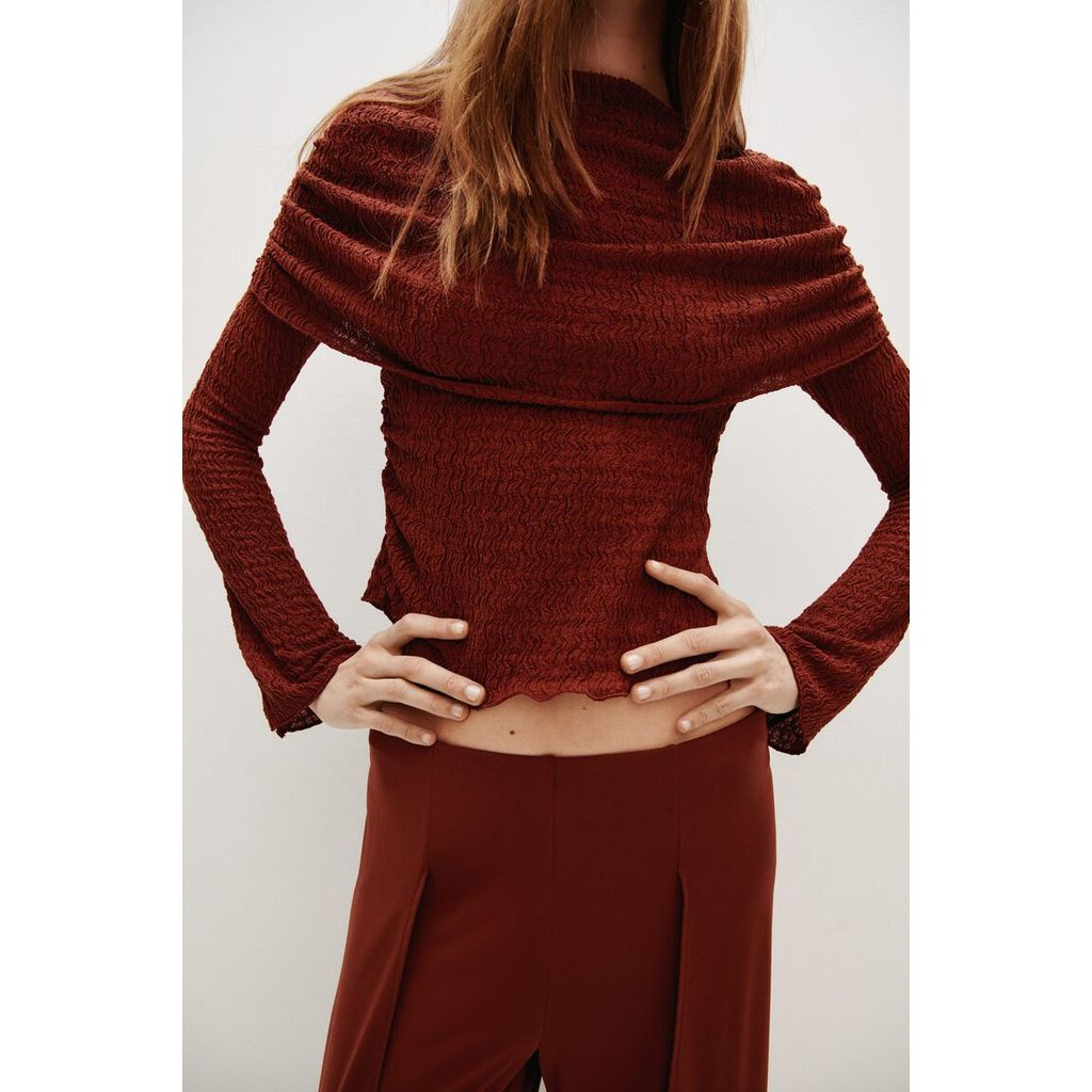 H&M(เอชแอนด์เอ็ม) เสื้อเจอร์ซีย์เลเยอร์ Women Layered jersey top 1320783_1