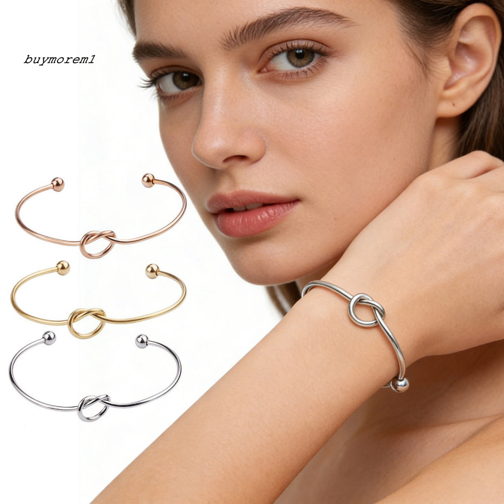 BUYMEZ Infinity Love Knot สร้อยข้อมือสวมใส่ Infinity Knot ปรับสร้อยข้อมือ - Forever Love กําไลข้อมือ