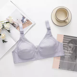 C5050 เสื้อในไร้โครง ผ้าคอตตอน เต้าใหญ่คัพ C มี 3 ตะขอ ผ้านิ่มใส่สบาย ของส่งจากกรุงเทพ Clothing Lady Women ผู้หญิง