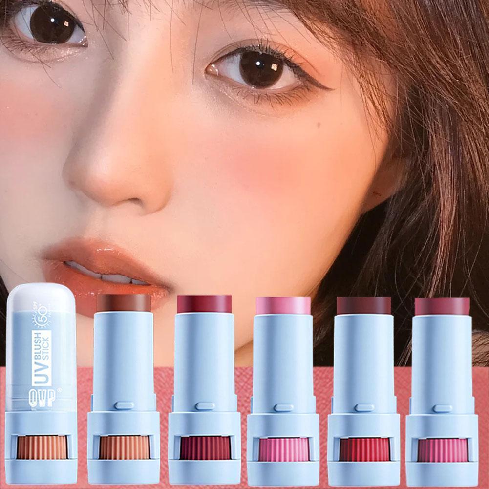 Cream Blush Stick 7g – Natural Flush Buildable Color, Matte Portable Soft On The Cheek Blush D9b1