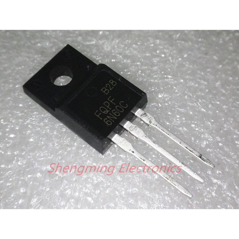 50 ชิ้น FQPF6N60C 6N60 TO-220F ทรานซิสเตอร์ Mosfet