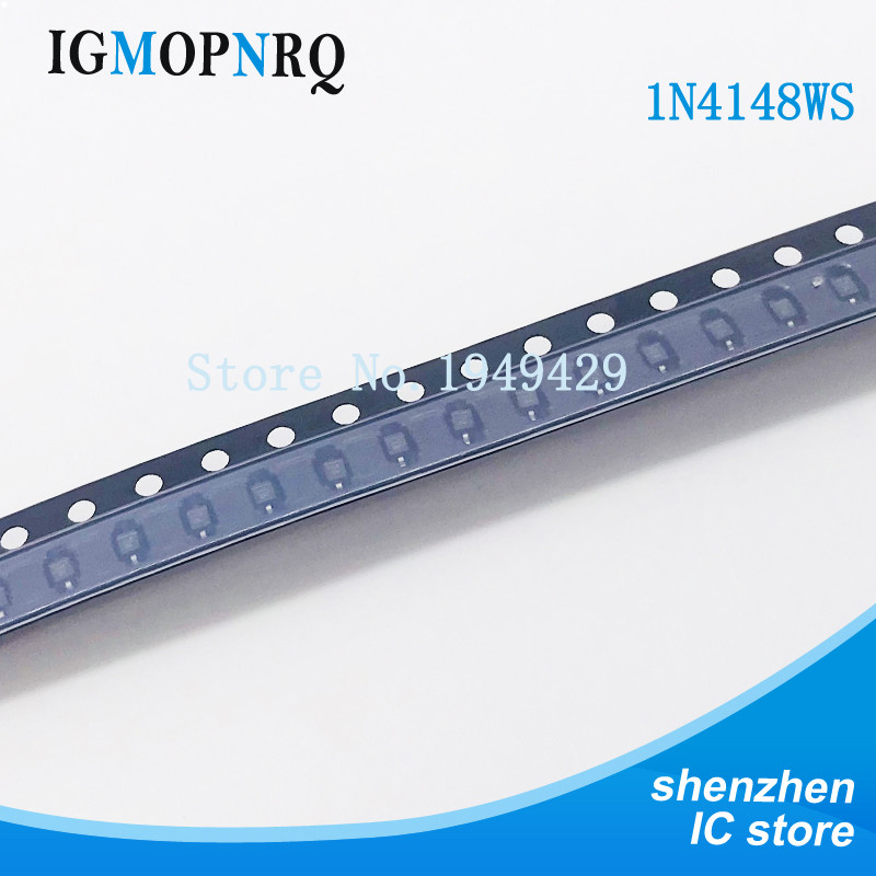 100 ไดโอด SMD 0805 SOD-123 1N5819 1N4007 1N4148 SOD123 SOD-323 1206 1N4148WS 1N5819WS B5819WS SOD323