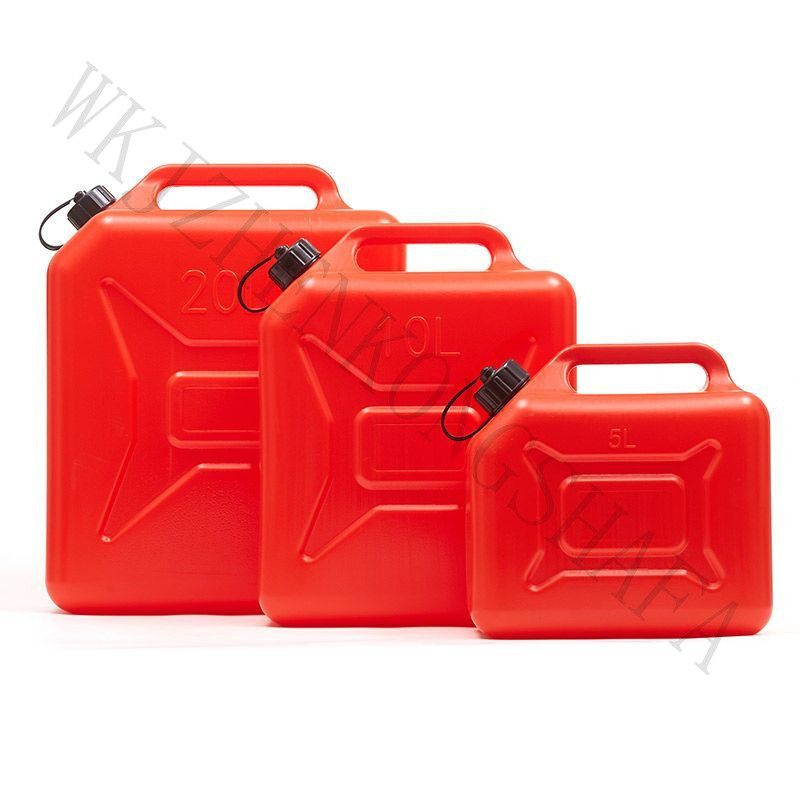 ถังน้ำมันพลาสติก HDPE ขนาด 20 ลิตร, 10 ลิตร, 5 ลิตร, ถังน้ำมันสำรองสำหรับรถยนต์, ถังเติมน้ำมัน, ถังเ