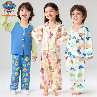 Paw Patrol ชุดนอนเด็ก ผ้าบางเบา ระบายอากาศดี แขนยาว เด็กผู้ช…