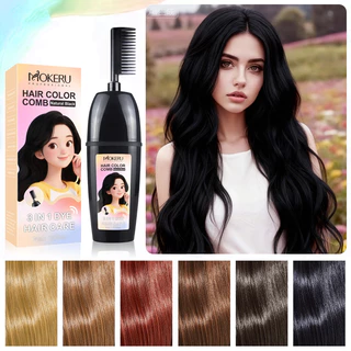 ปกปิดผมขาว หวีสีย้อม มีให้เลือก 6 สี ย้อมและดูแลเส้นผม 3 in 1 สูตรมีกลิ่นหอม ใช้งานง่าย ย้อมผม