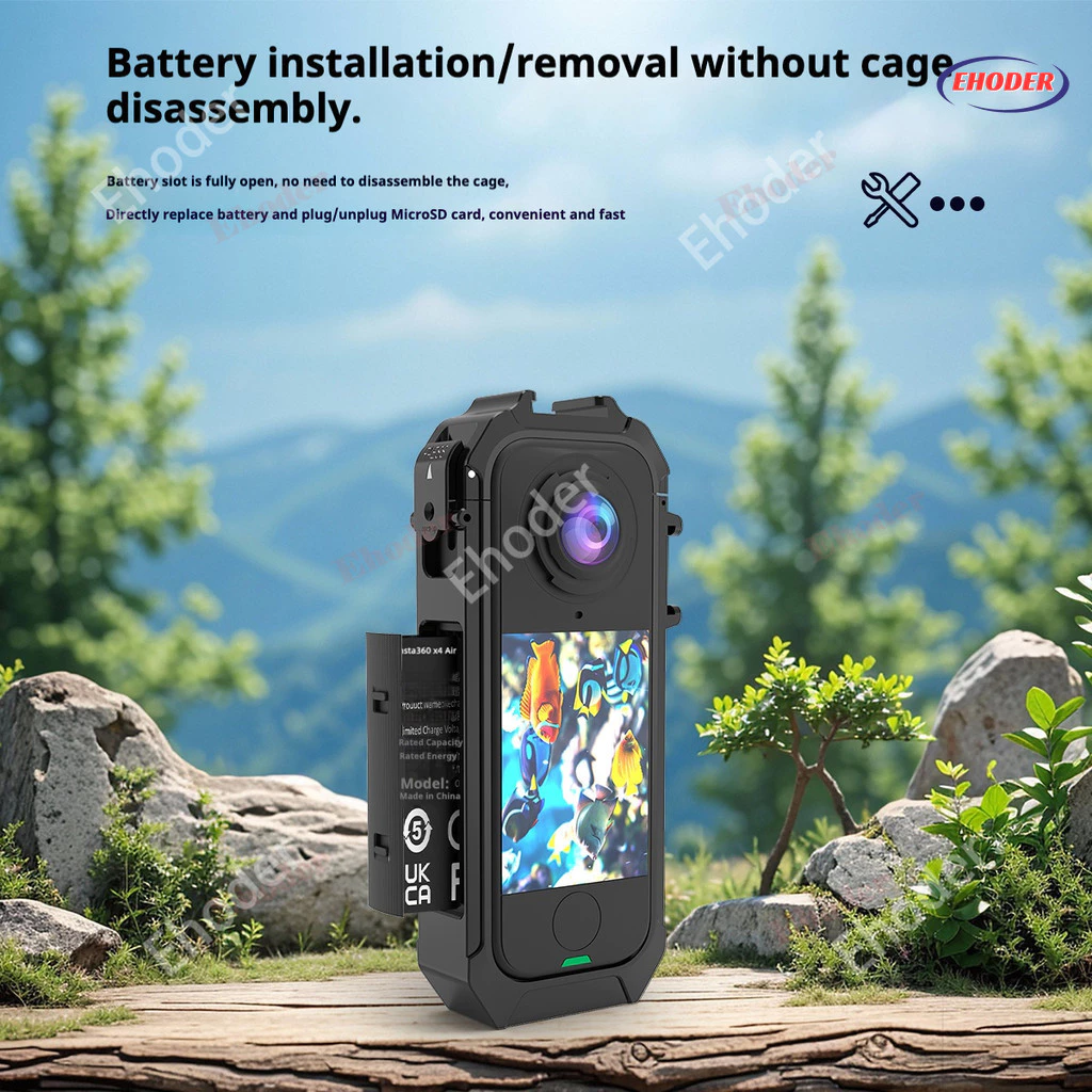 PC กรอบกรงสําหรับ Insta360 X4 Air X5 กันกระแทกกรอบสําหรับ Insta360X4Air Insta360x4 Insta360X5 กล้องอุปกรณ์เสริม thumbnail 5