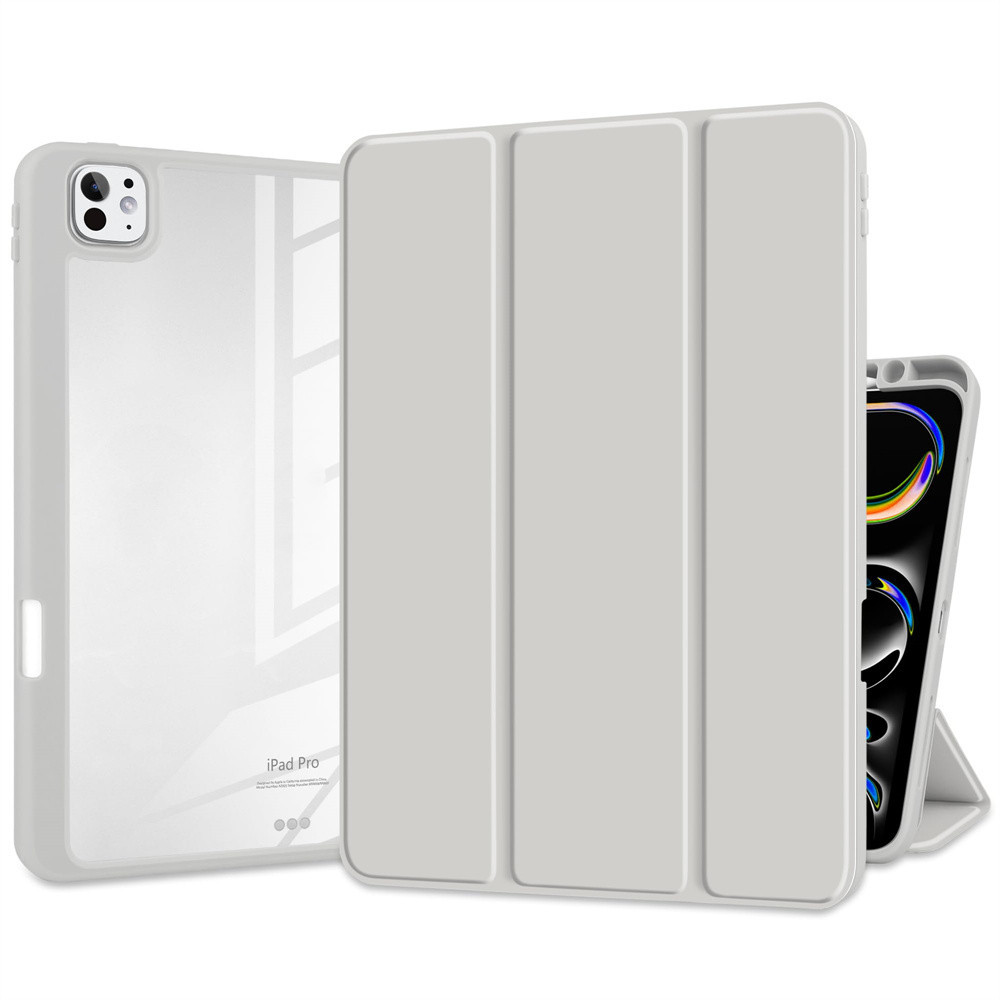 สําหรับ iPad Pro 11/12.9/13 Air4/5/6/7 กรณีโปร่งใสปกหลังสําหรับ iPad7/8/9/10 mini