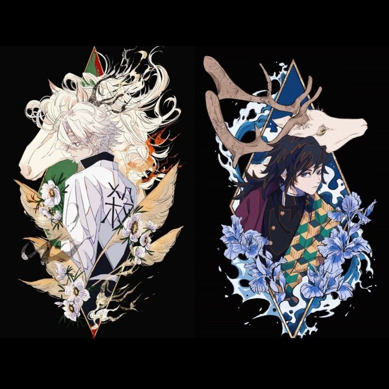 Demon Slayer/Giyu/Sanemi/Demon Slayer Giyu Undead Chuan ขาตั้งอะคริลิคลูกตุ้มตาราง/jkog