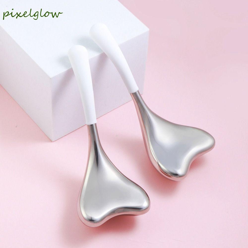 PIXELGLOW Fishtail Ice Globes, Eyes Anti ริ้วรอย Facial Globes Roller, Cryo Sticks สแตนเลส Freeze SP