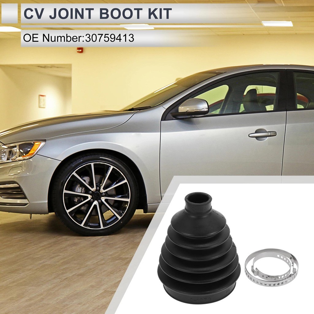 X Autohaux เบอร์30759413 ชุดบูตร่วม CV ด้านนอกพร้อมแคลมป์สําหรับ Volvo S60 2011-2016 สําหรับ Volvo S