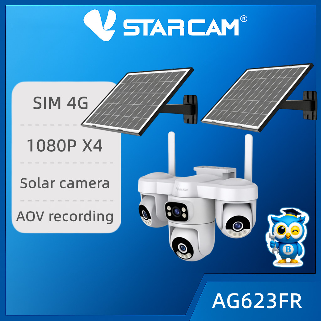 VSTARCAM AG623FR AOV Solar camera 1080P X4 4G iP Camera กล้องวงจรปิดไร้สาย