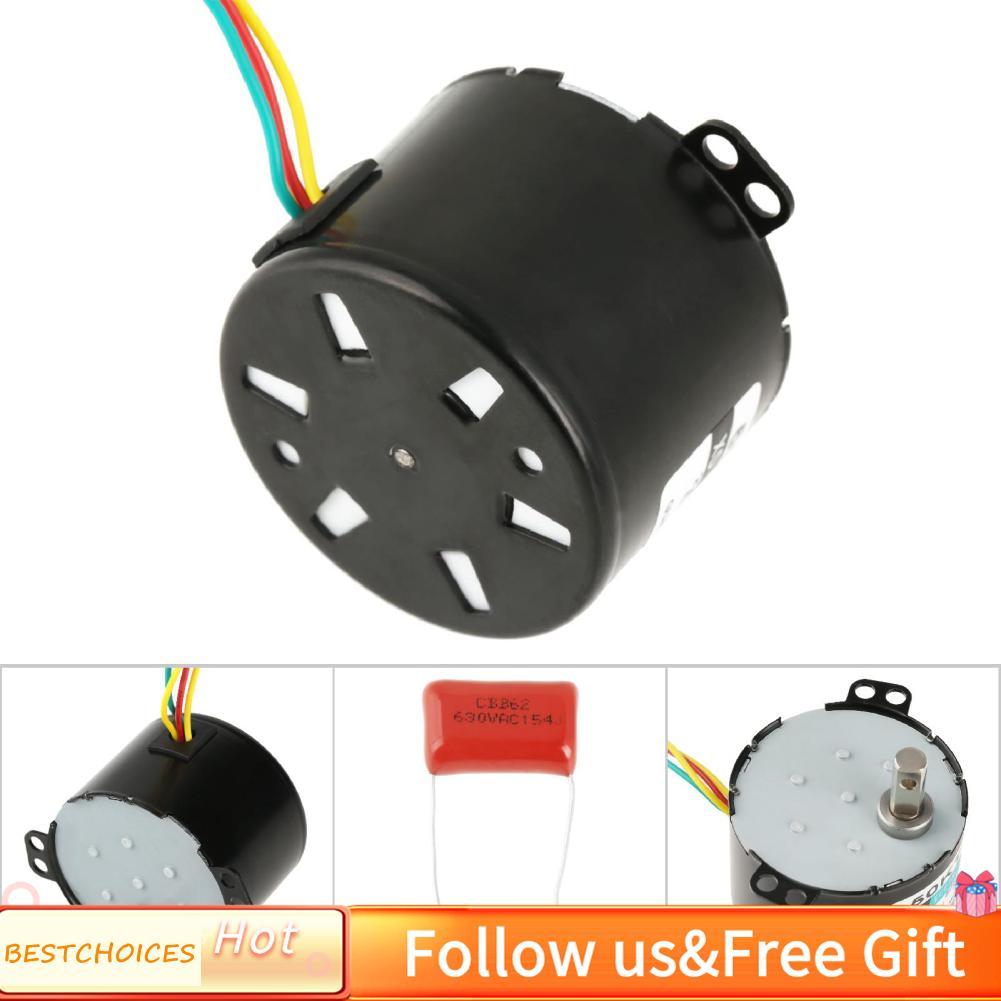Bestchoices Bestchoices มอเตอร์เกียร์ซิงโครนัสอุตสาหกรรม XD-50KTYZ 5-50 RPM 6-10W AC สำหรับวาล์วอัตโ