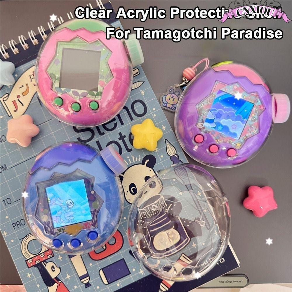 CNXIQU ฝาครอบป้องกัน,เปลือกป้องกันอะคริลิคใส,สุ่มหมุนหมวกตกแต่งสําหรับ Tamagotchi Paradise สัตว์เลี้ยงอิเล็กทรอนิกส์ของเล่นเกม ราคา ถูกที่สุด ดีลบีเคเค รูปภาพหลัก