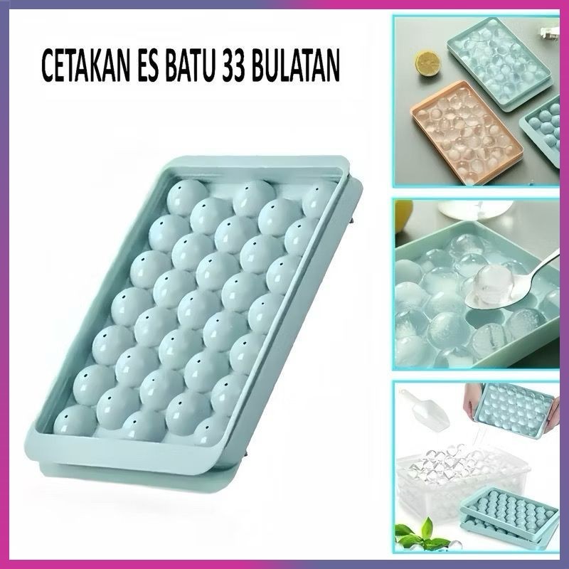 33-SLOT แม่พิมพ์ก้อนน้ําแข็งทรงกลม / JELLY AGAR PUDDING แม่พิมพ์น้ําแข็ง / แม่พิมพ์ก้อนน้ําแข็งอเนกป