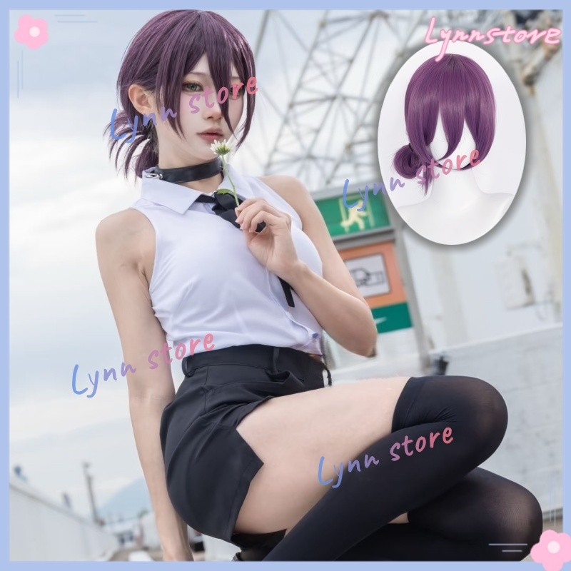 XS-3XL CHAINSAW MAN REZE คอสเพลย์เครื่องแต่งกาย BOMB GIRL คอสเพลย์เครื่องแบบกางเกงขาสั้นสร้อยคอวิกผมอุปกรณ์เสริมชุด