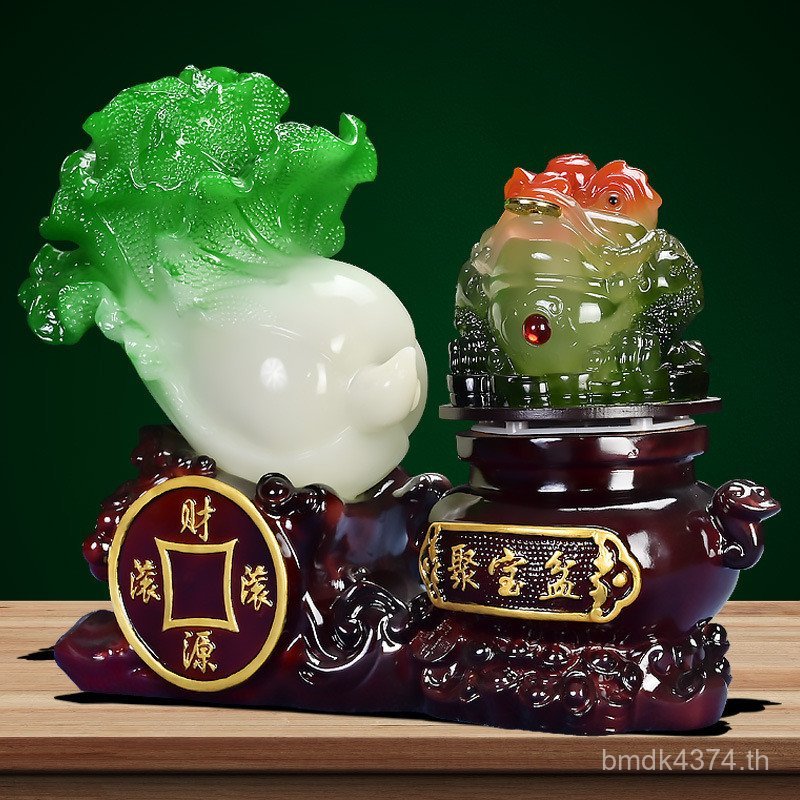 ในนามของ Shop Lucky Opening Crafts กะหล่ําปลี Baicai Home Lucky Cat ของขวัญขายส่งคางคกทองเครื่องประด