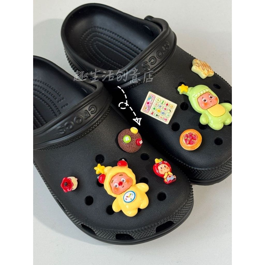 jibbitz crocs ของแทั daddy jibbitz ดาวการ์ตูนหลุมทําเองที่เหมาะสมดอกไม้รองเท้าอุปกรณ์เสริมรองเท้าดอก