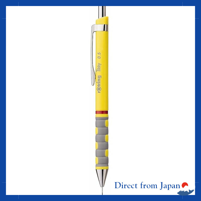 Rotring Tiki Mechanical Pencil Set (3 Pieces) - Blue, Yellow, and White, 0.5mm, 0.35mm - Imported