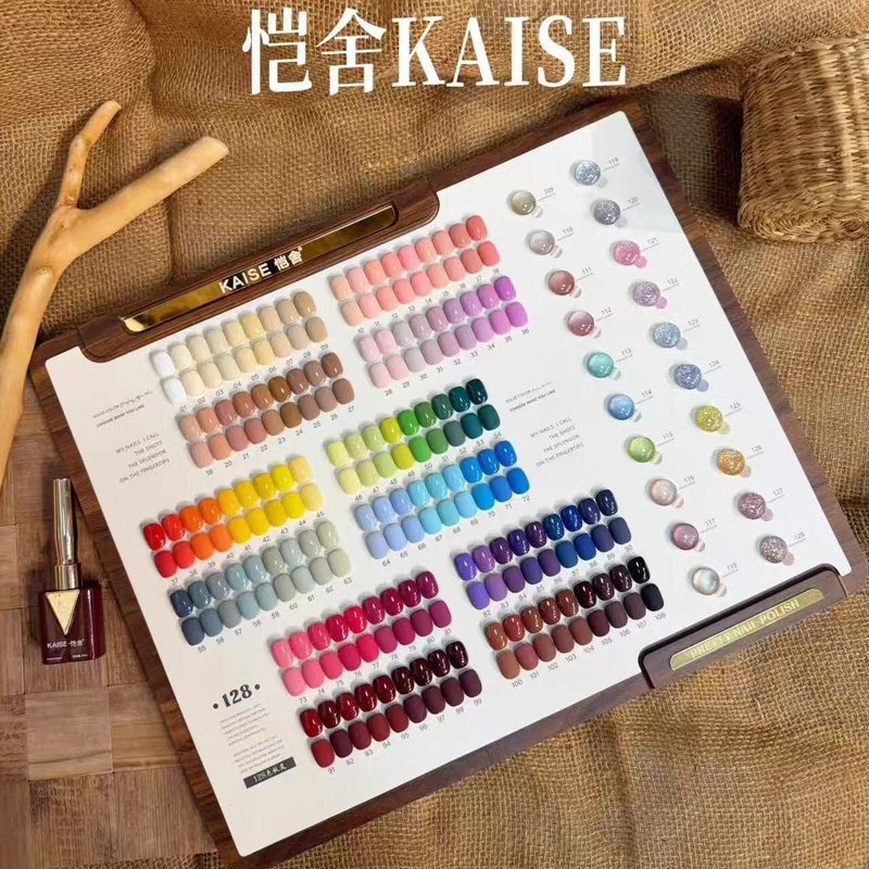 Kaise kaise kaise ชุดกาวยาทาเล็บ 128 สี 2026 ร้านเล็บเปิดร้านครบชุดขนาดใหญ่