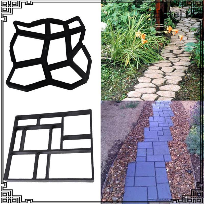 [Hatel] Pavement maker Driveway Walk Pavement Mold Patio สนามหญ้าคอนกรีต Stepping Mould