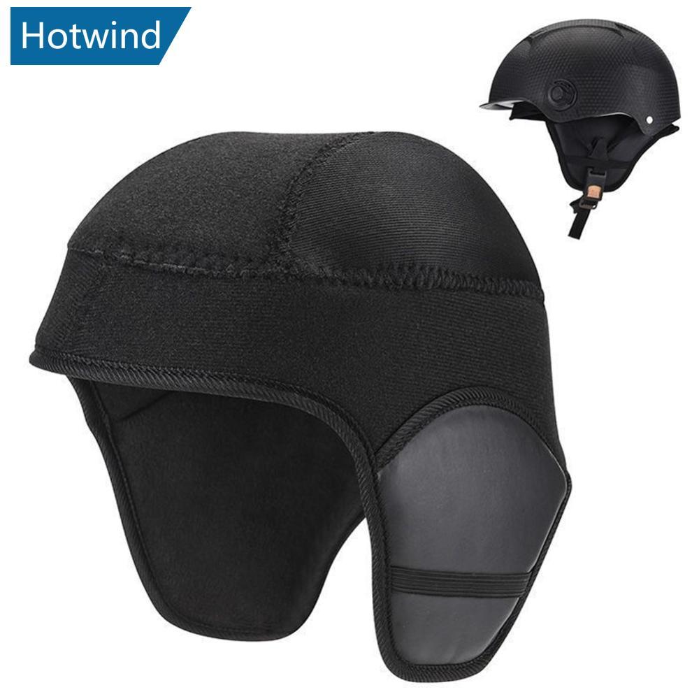 HW ที่ถอดออกได้หมวกกันน็อคด้านในซับความร้อนหูครอบคลุมWindproofเย็นสําหรับE-Bikeรถจักรยานยนต์หมวกกันน