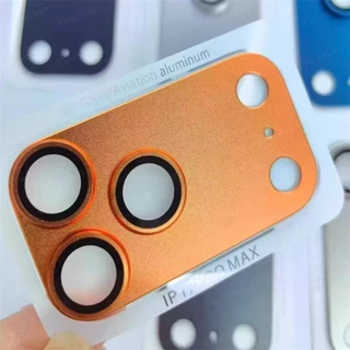 โลหะ Matte กล้องเลนส์ Protector ครอบคลุมเต็มรูปแบบ Anti Scratch สีเดิมสีส้มสําหรับ iPhone 17 Pro Max 17 Air Screen Protector