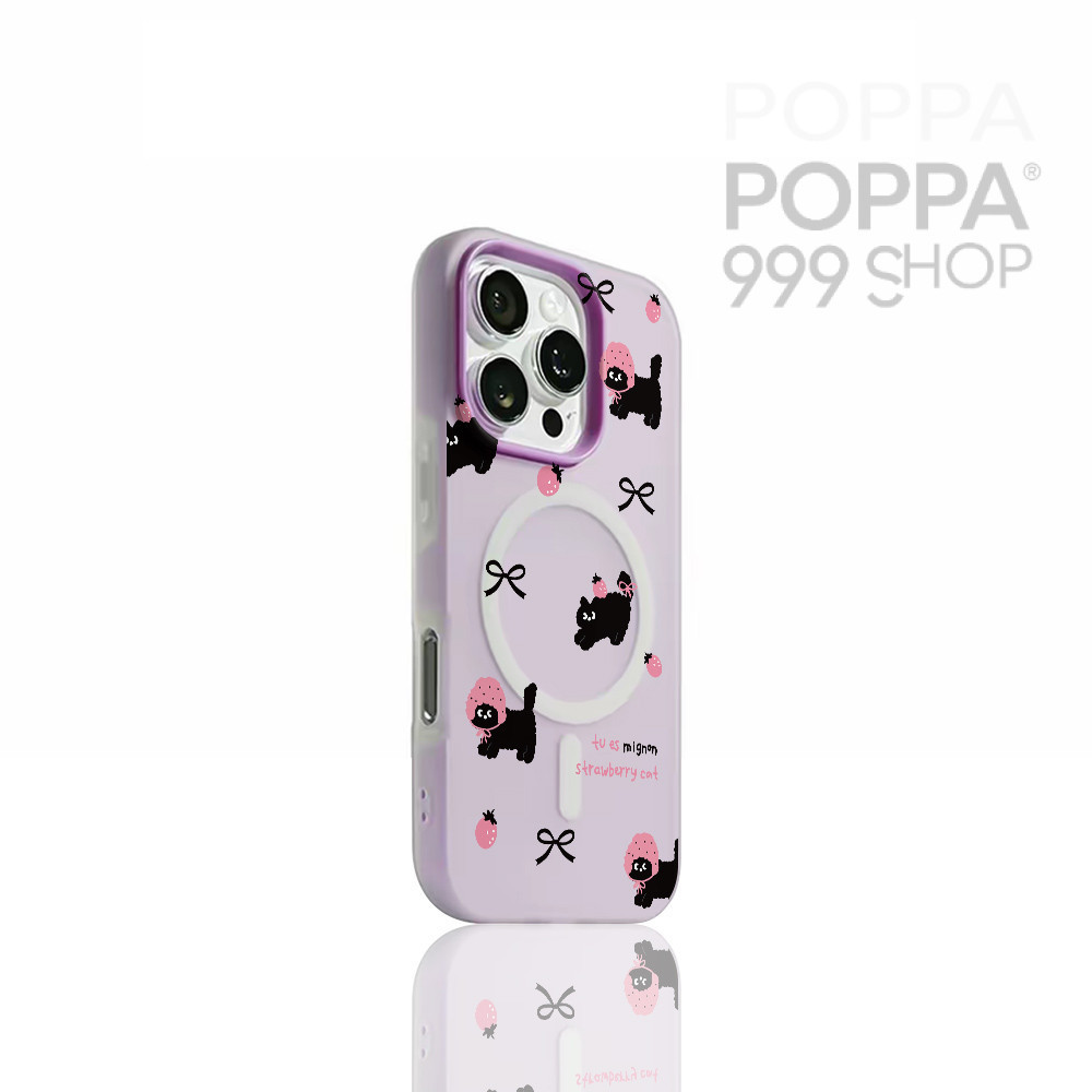 💐poppa💐เคสโทรศัพท์มือถือ เคสไอโฟน ดูดีเรียบง่ายลายน่ารักๆๆๆ เหมาะสำหรับ iphone 11 17 16 Pro Max XR 12 13 14 15 #082