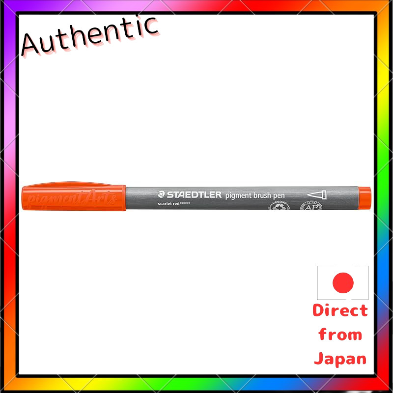 Staedtler Water-based Pigment Brush Pens Scarlet Red Set of 10 371-24*10