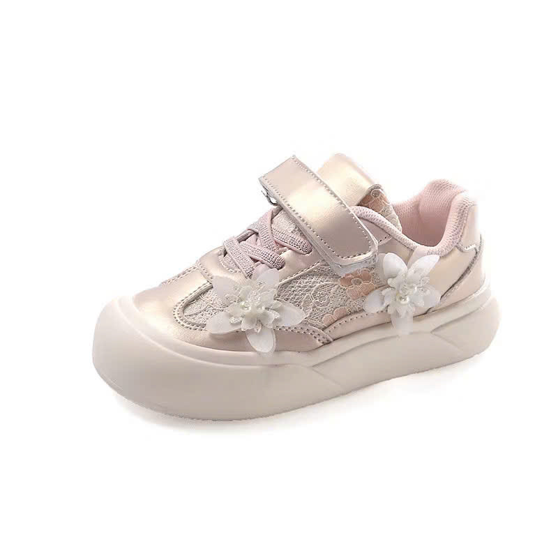 PRINCESS SHOES FOR GIRLS FLOWER SHOES GOLD PINK SHOES BEAUTIFUL Shoes for GIRLS