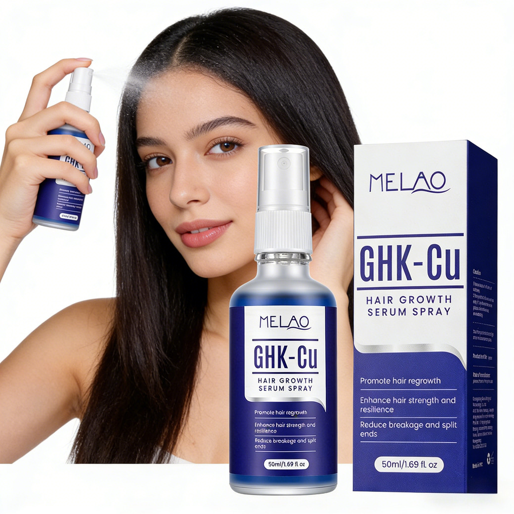 GHK - Cu Hair Growth Serum สเปรย์สําหรับผมบาง | ส่งเสริม Regrowth | เสริมสร้างเส้นผม & ลดการแตกหัก/แตกปลาย | ทรีทเม้นต์ดูแลเส้นผมขนาด 50 มล