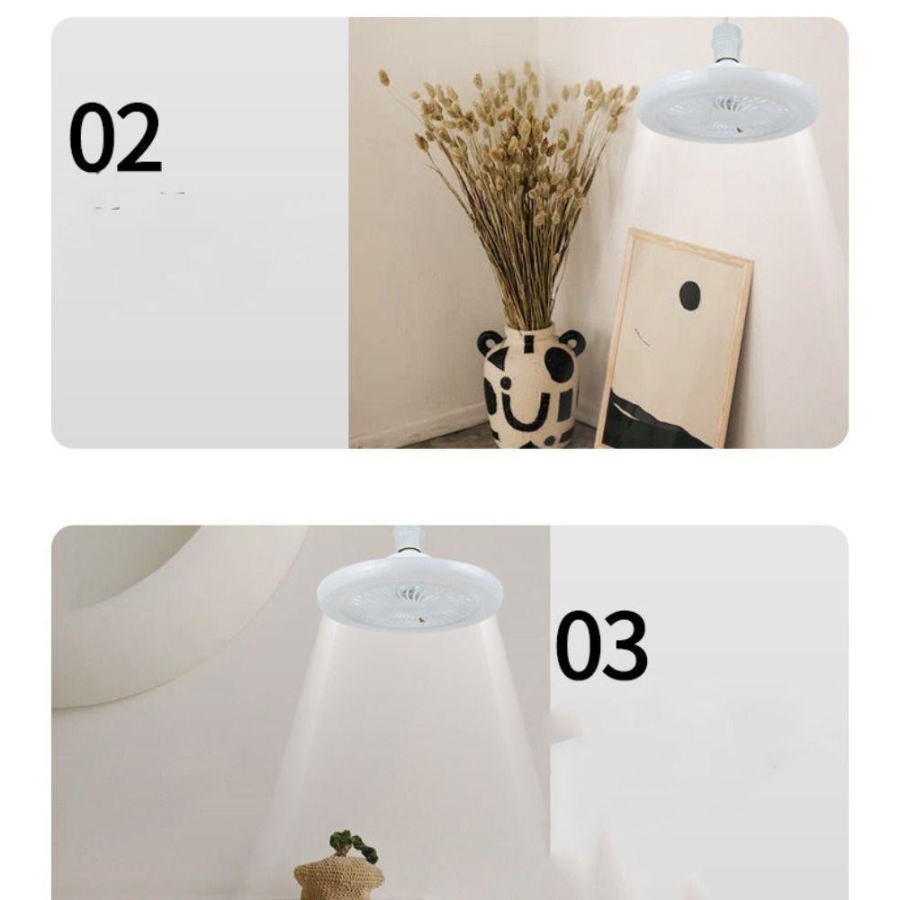Zenithsync ลูกปัดโคมไฟ LED, 2-in-1 รีโมทคอนโทรลไฟพัดลม LED, พลังงานที่มีประสิทธิภาพสามโหมดความเร็วเงียบพัดลมสมาร์ทโคมไฟเพดานห้องนั่งเล่น ราคา ถูกที่สุด ดีลบีเคเค แกลเลอรีภาพที่ 6