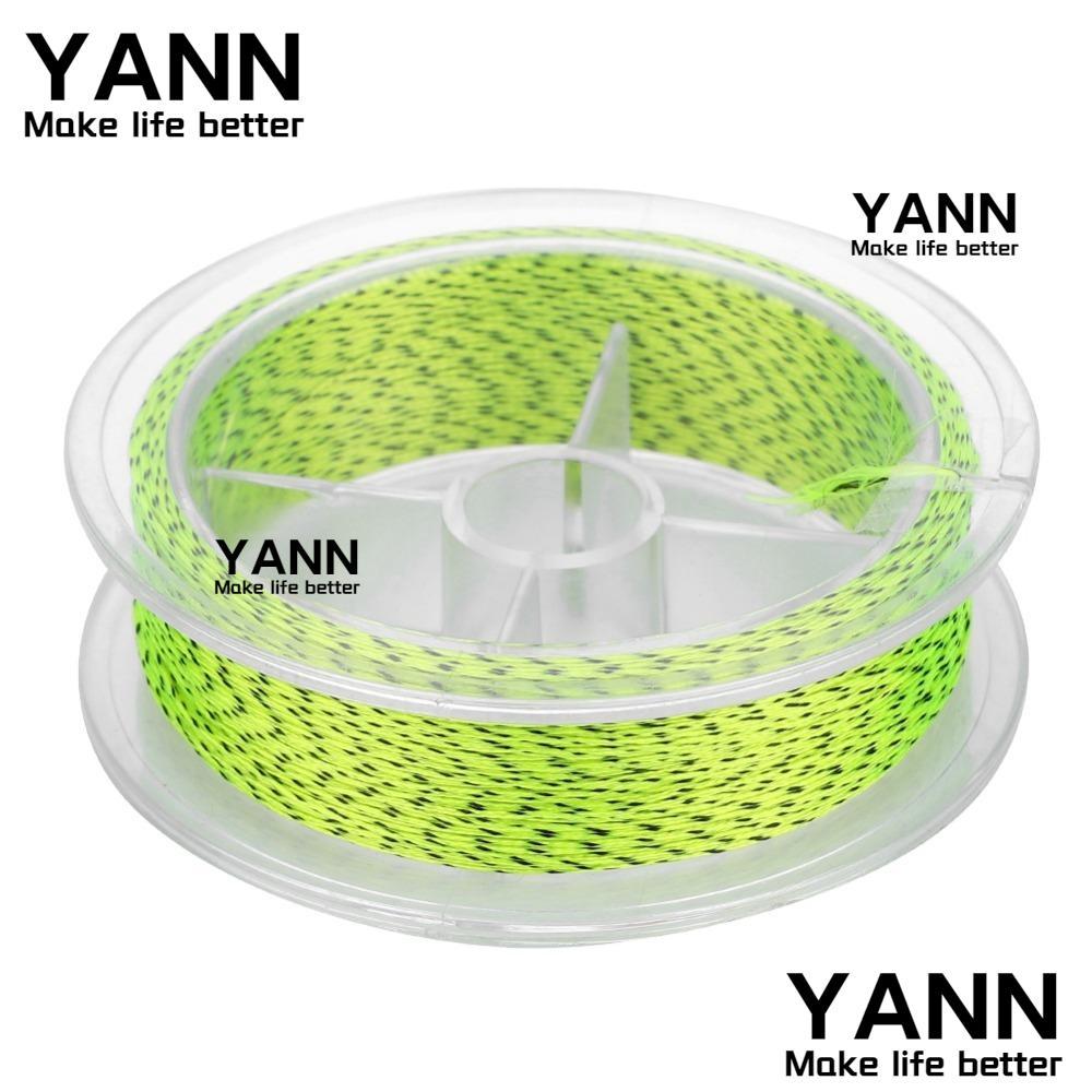 YANN 2PCS Fly Fishing Backing Line, 8 Strands Multicolor Fly Fishing Line,ทนทานน้ําหนักเบาAbrasionทน