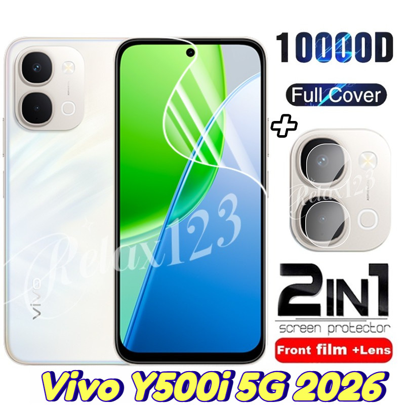 สําหรับ Vivo Y500i 5G 2IN1 ฟิล์มไฮโดรเจลด้านหน้าและฟิล์มเลนส์สําหรับVivo Y500i Y500 Pro VivoY500i VI