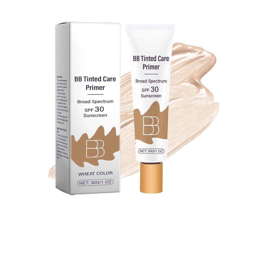 2 Pack BB Blur Tinted Moisturizer SPF 30,BB Cream Tinted Moisturizer, BB Tinted Care Primer,Hydrates