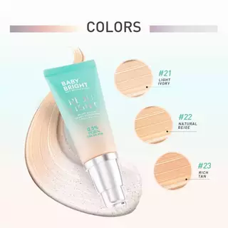 (1หลอด) Baby Bright Rejulight Bright & Glow Primer Foundation 30ml เบบี้ไบร์ท รองพื้นไพรเมอร์ 4in1 ผิวเรียบเนียน